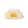 Hair clip in the shape of an white waterlily.